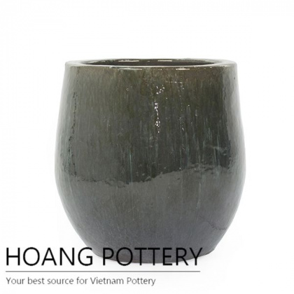 Aqua Green Round Pot Outdoor (HPAN049)