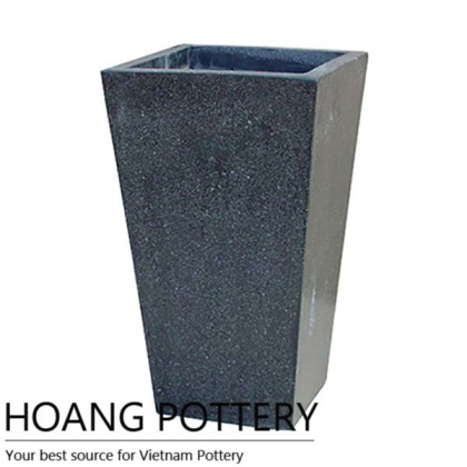 Black Terrazzo Flower Pot (TAT068)