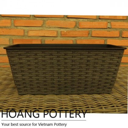 Long Shape Wicker Planter (HPW021)