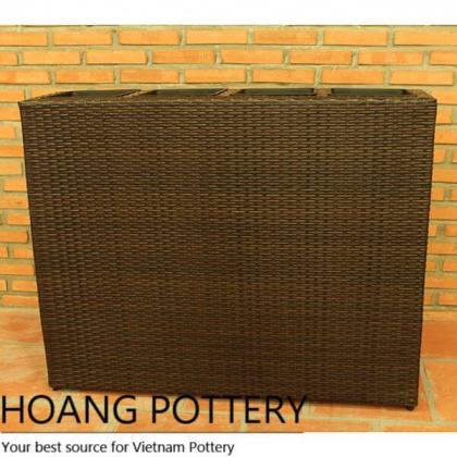 Long Wicker Flower Planter (HPW004)