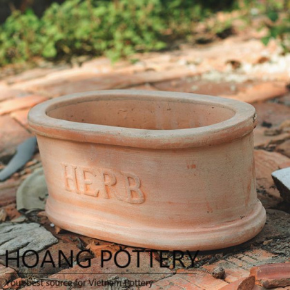 Low Round Red Terra cotta Flower Planter (HPTC002)