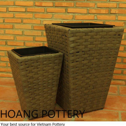 Quality Wicker Flower Planter (HPW063)