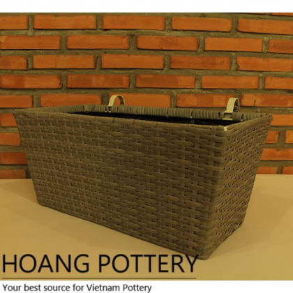 Quality Wicker Planter Outdoor and Indoor (HPW011)
