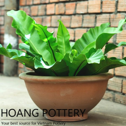 Round Red Clay Flower Pot (HPTC037)