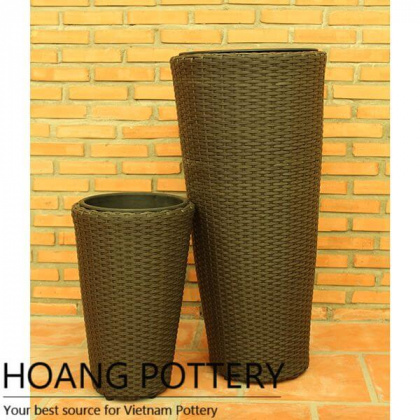 Tall Wicker Flower Decor inddor and outdoor (HPW045)