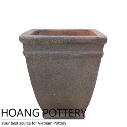 Antique Style Sandblasted Flower Pot (HPSB059)