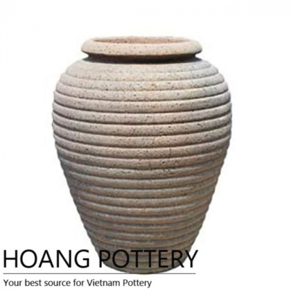 Big Size Sandblasted Flower Pot Outdoor (HPSB091)