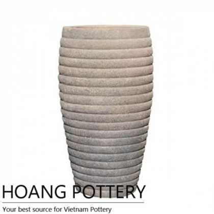 Tall Oldstone Flower Planter Decor (HPSB050)