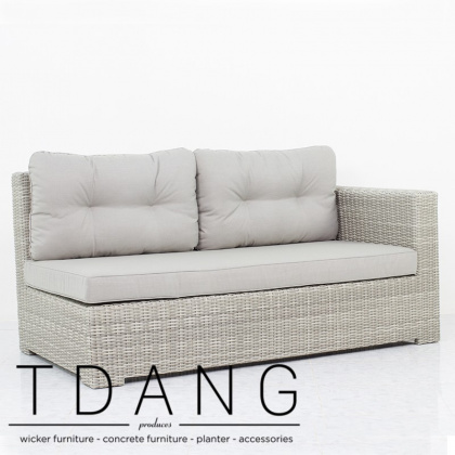 Sedona Wicker Left Hand Sofa 2 Seats (TD3024)