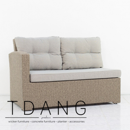 Belvedere Wicker Right Hand Sofa 2 Seats (TD3047)