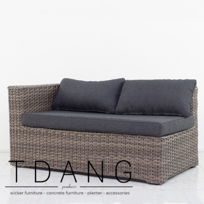 Helena Wicker Right Hand Sofa 2 Seats (TD3051)