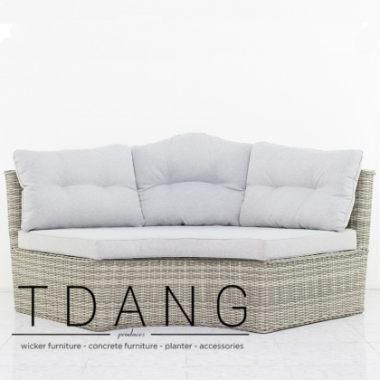 Dreux Wicker Sofa Corner (TD3056)