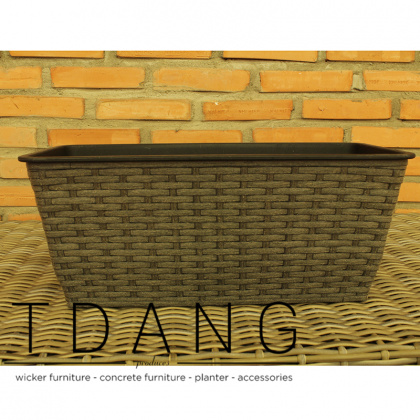 Vietnam Outdoor Flower Plastic Wicker Trough (TDW021)