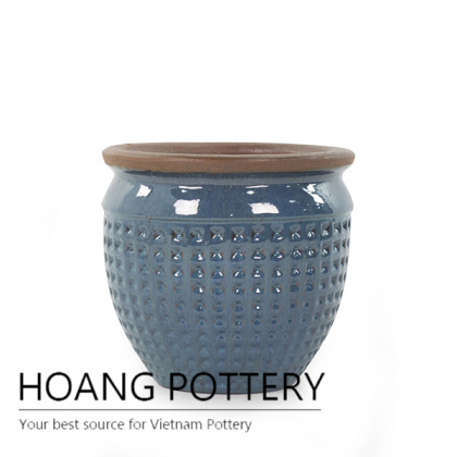 Set 3 button ceramic planter design