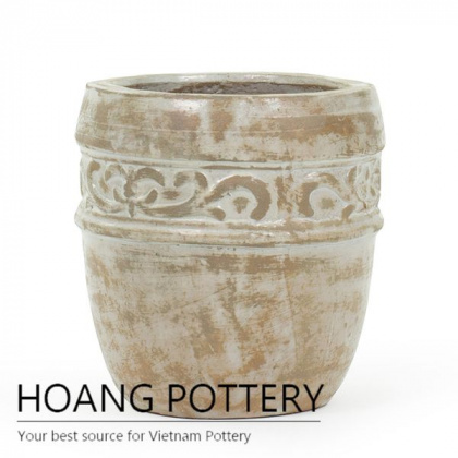 Best antique ceramic round planter