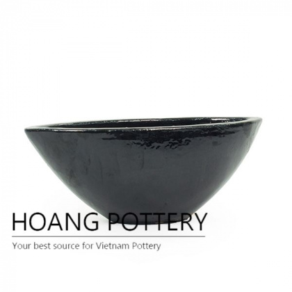 Burnt green boat ceramic planter