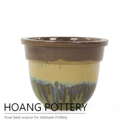 Cheap mix color ceramic planter