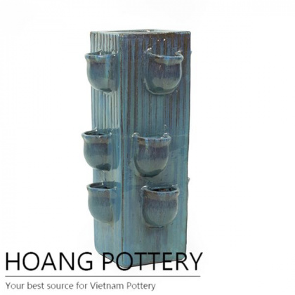 Tall square strawberry pot