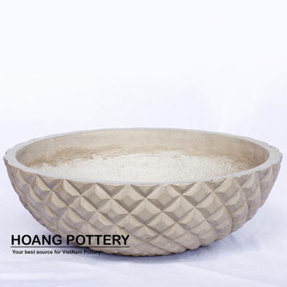 Anona-Pattern Cement Bowl