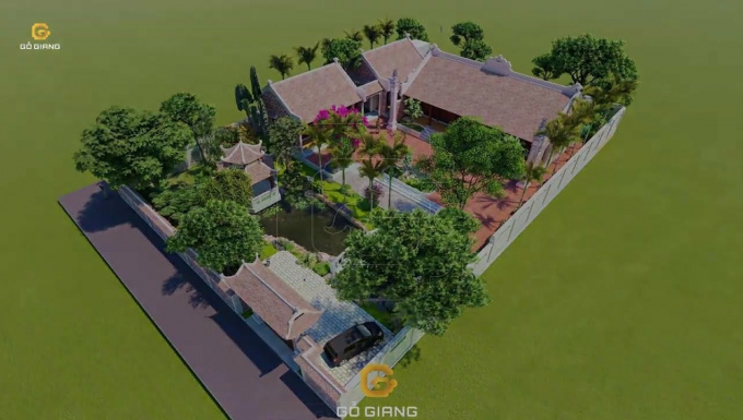 KHUÔN VIÊN NHÀ GÔ 5 GIAN | NGA SƠN , THANH HÓA.